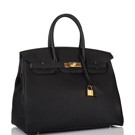 hermes birkin 35 epsom black|Hermes Birkin 30 gold togo.